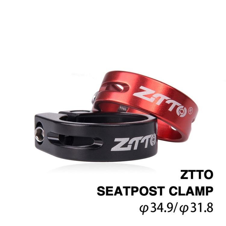 ZTTO MTB Road Bike Seatpost Clamp Aluminium Alloy Bicycle Parts,Diameter: 34.9mm(Black)