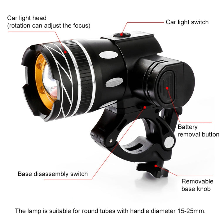 150LM Aluminium Alloy Waterproof Bicycle Light 3 Modes LED Cycling Headlight