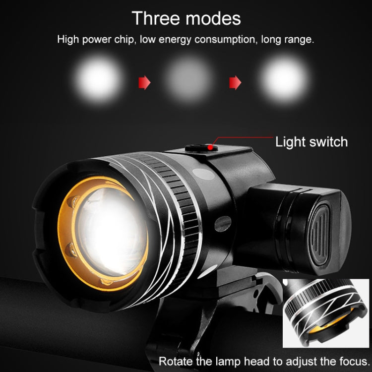 150LM Aluminium Alloy Waterproof Bicycle Light 3 Modes LED Cycling Headlight
