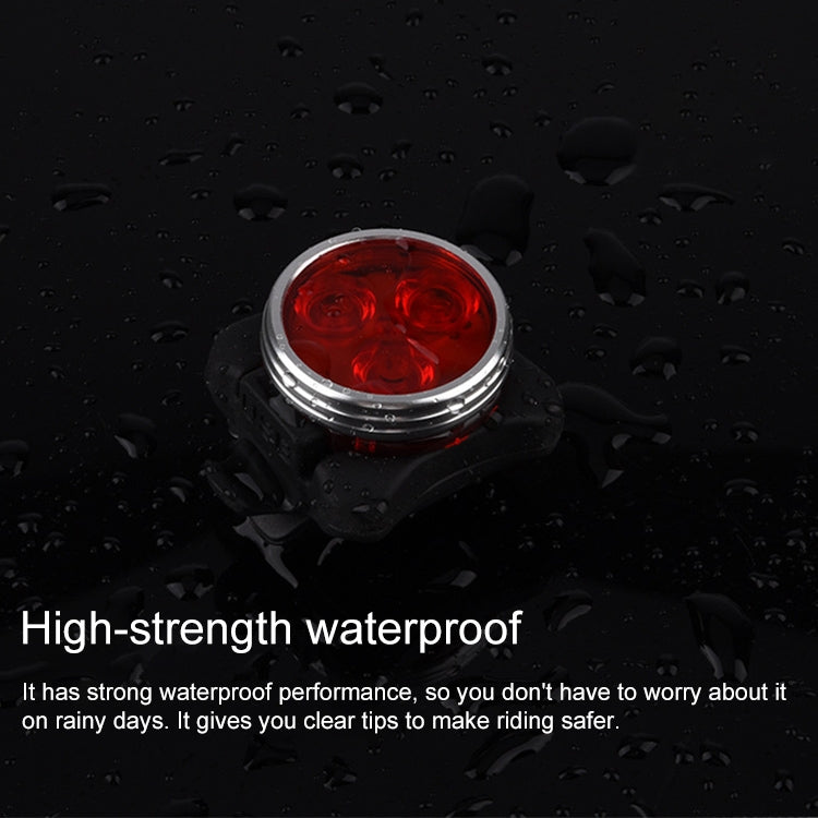 COB Lamp Bead 160LM USB Charging Four-speed Waterproof Bicycle Headlight / Taillight Set,  Red + White Light 650MA