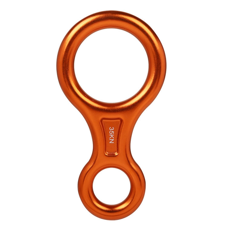 Climbing Rescue Figure 8 Descender Rappelling Gear Belay Device (Orange)