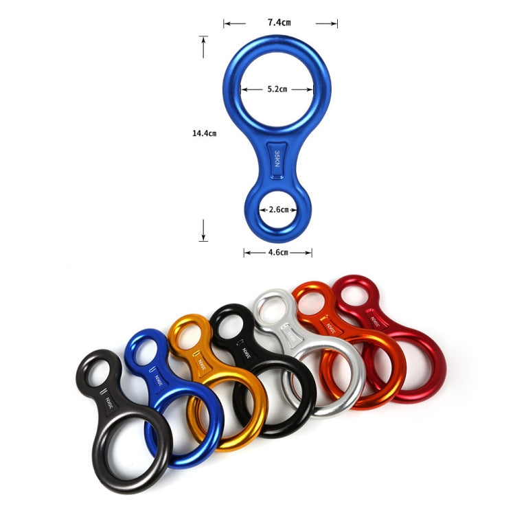 Climbing Rescue Figure 8 Descender Rappelling Gear Belay Device (Orange)