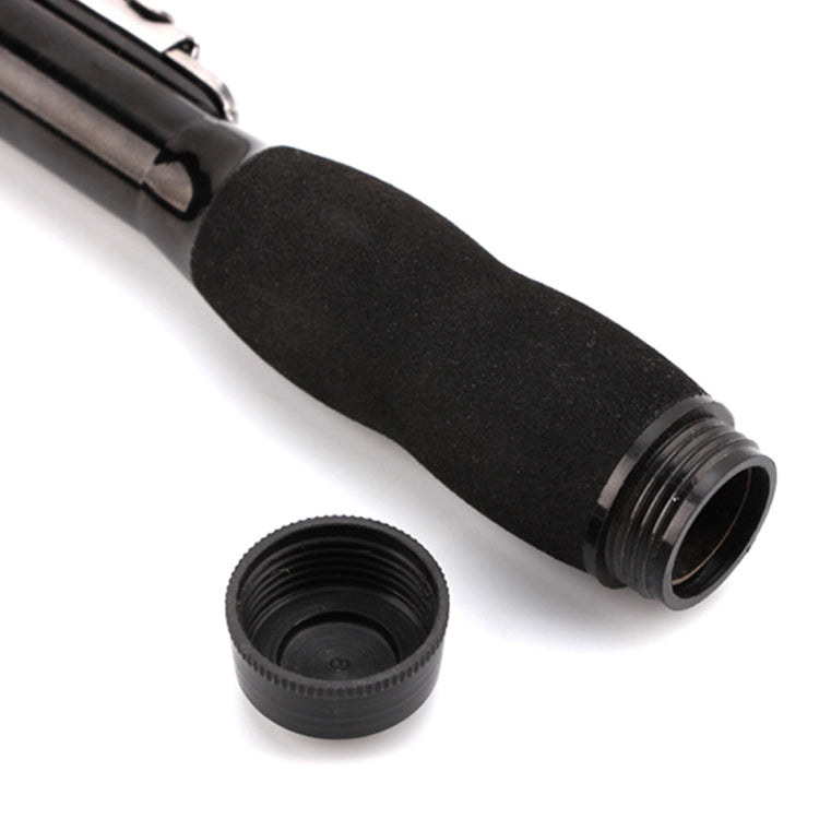 30cm Portable Telescopic Sea Fishing Rod Mini Fishing Pole, Extended Length : 1.0m, Black Tube-type Reel Seat