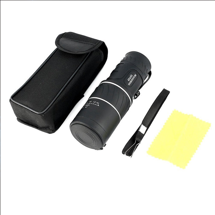40x60 12X Pocket High Times High Definition Night Vision Focusing Monocular Telescope(Black)