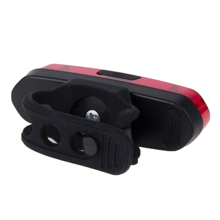 AQY-096 IPX4 Detachable USB Rechargeable Single Color LED Bike Taillight (White)