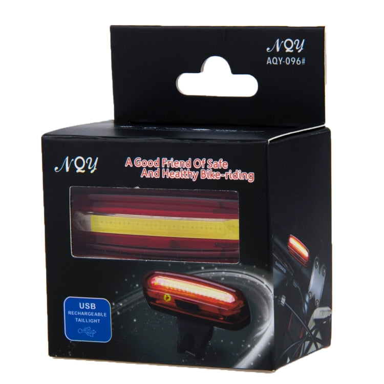 AQY-096 IPX4 Detachable USB Rechargeable Single Color LED Bike Taillight (White)