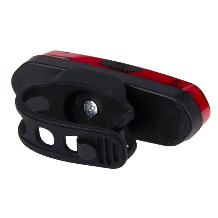 AQY-096 IPX4 Detachable USB Rechargeable Single Color LED Bike Taillight (Red)