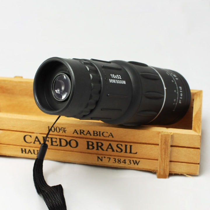 16x52 Portable Professional High Times High Definition Dual Focus Zoom Monocular Telescope