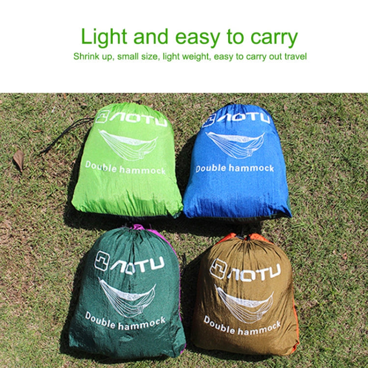 AOTU AT6730 Outdoor Camping Nylon Cloth Mosquito Repellent Hammock(Blue)