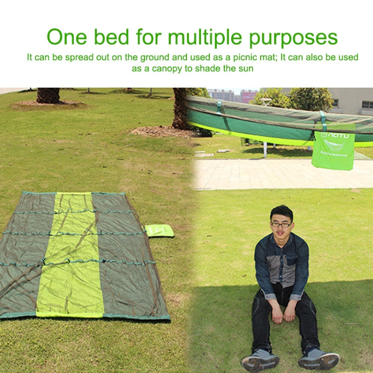 AOTU AT6730 Outdoor Camping Nylon Cloth Mosquito Repellent Hammock(Blue)