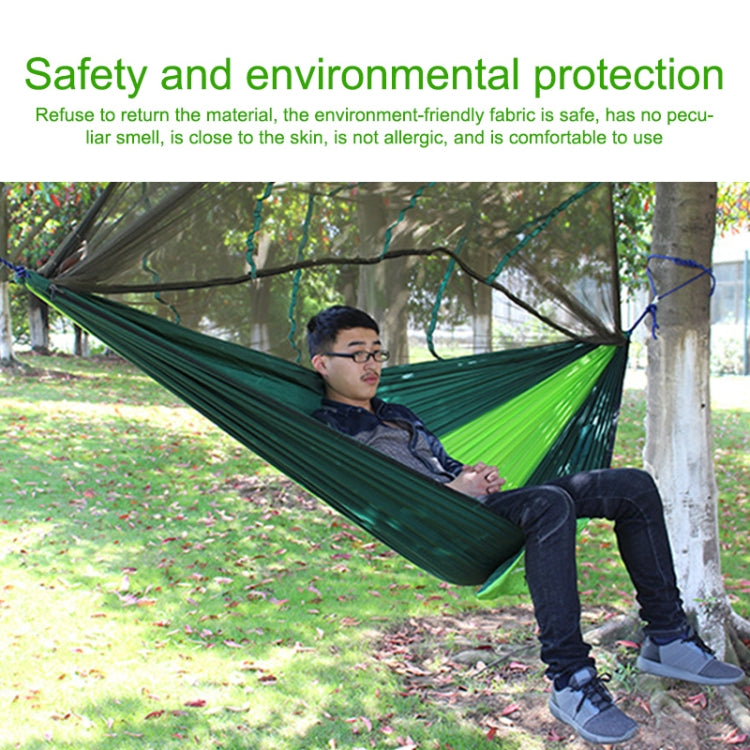 AOTU AT6730 Outdoor Camping Nylon Cloth Mosquito Repellent Hammock(Blue)