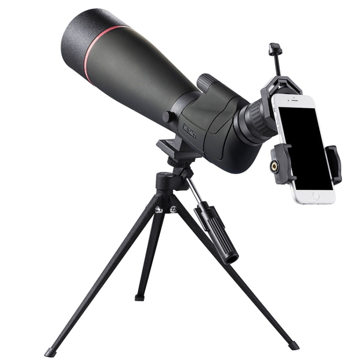HTK-72 20x-60x High Definition Night Vision Zoom Monocular Telescope for Outdoor Camping Birdwatching with Tripod(Black)