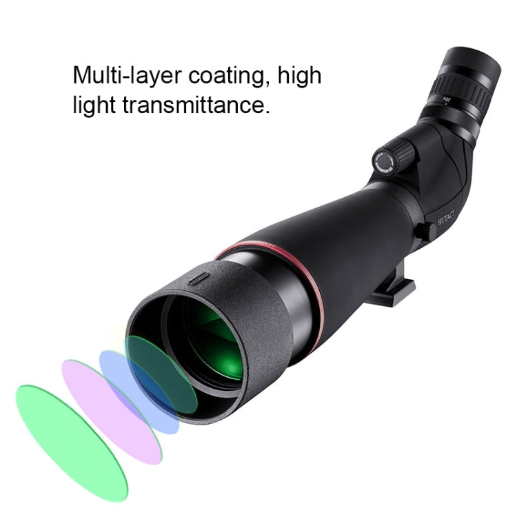 HTK-72 20x-60x High Definition Night Vision Zoom Monocular Telescope for Outdoor Camping Birdwatching with Tripod(Black)