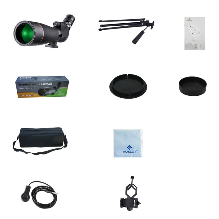 HTK-72 20x-60x High Definition Night Vision Zoom Monocular Telescope for Outdoor Camping Birdwatching with Tripod(Black)