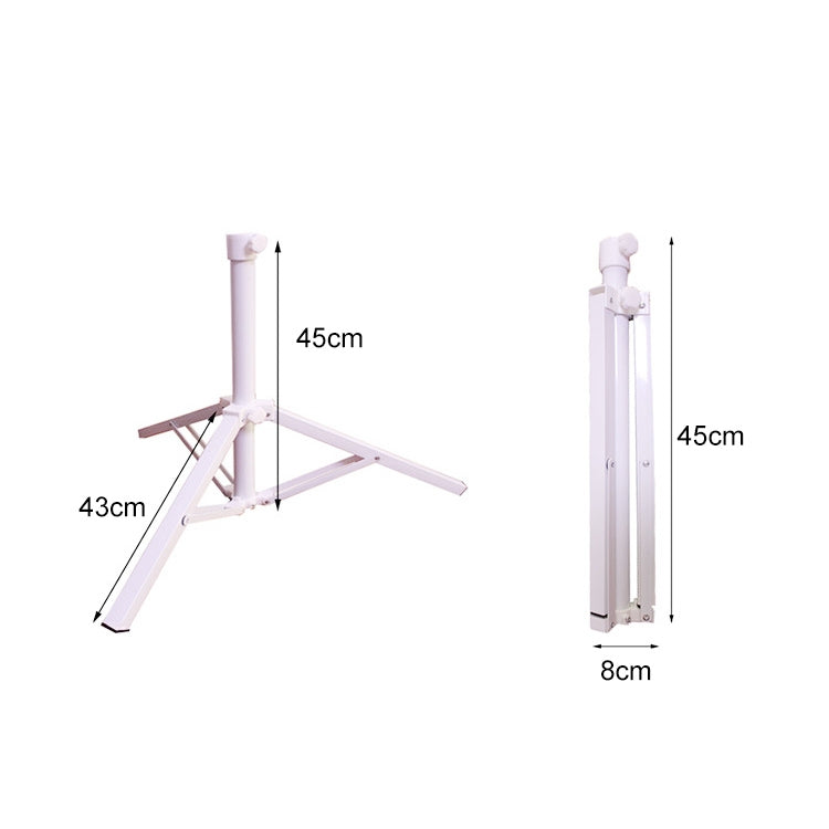Outdoor Portable Fishing Umbrella Fixed Tripod Cross Folding Base, 45x8cm
