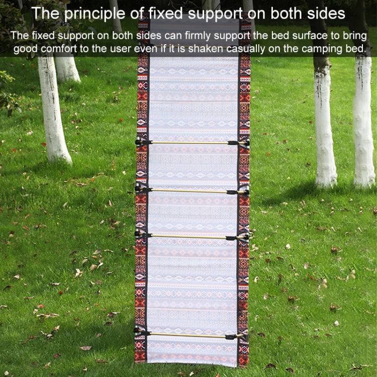 Outdoor Folding Camping Mat Single Bed Portable Aluminium Alloy Sleeping Bed, Size: 180x61x14cm (Red)