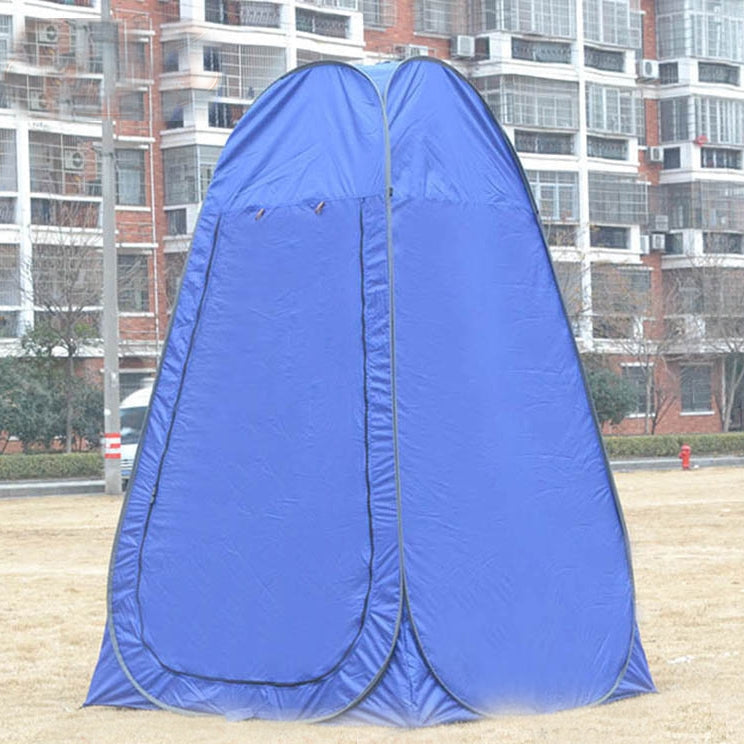 Clothes Changing Bathing Tent with Window, Single, Size: 190x120x120cm (Blue)