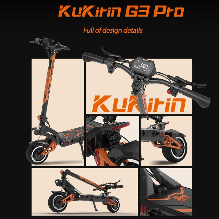 [EU Warehouse] Kukirin G3 Pro 10 inch Tires 2400W 52V 23.4AH Three-speed Folding Electric Offroad Scooter with LED Display
