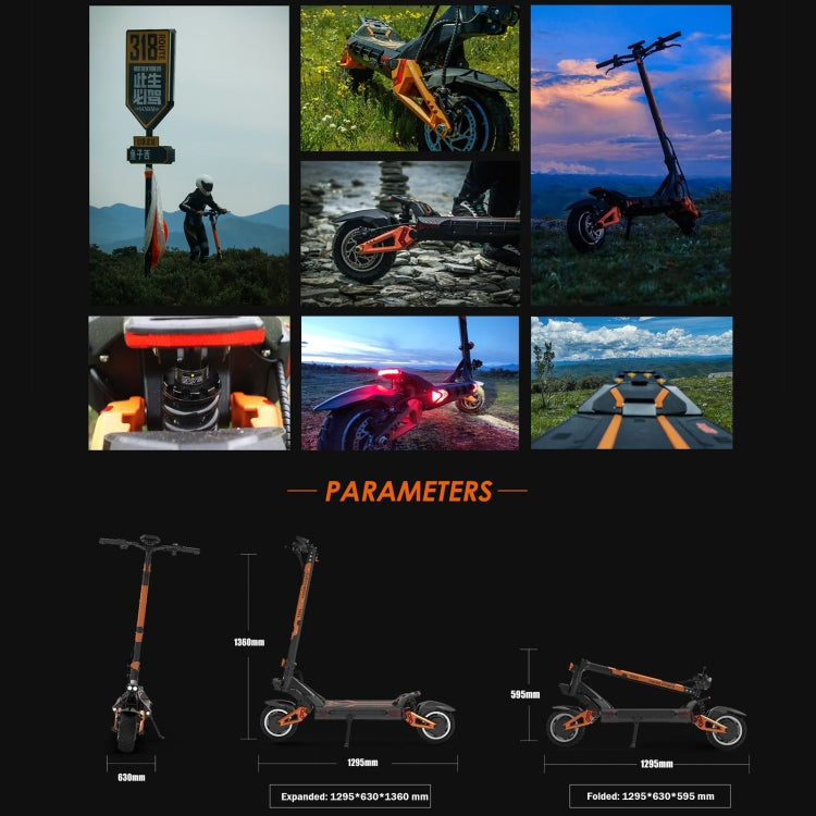 [EU Warehouse] Kukirin G3 Pro 10 inch Tires 2400W 52V 23.4AH Three-speed Folding Electric Offroad Scooter with LED Display