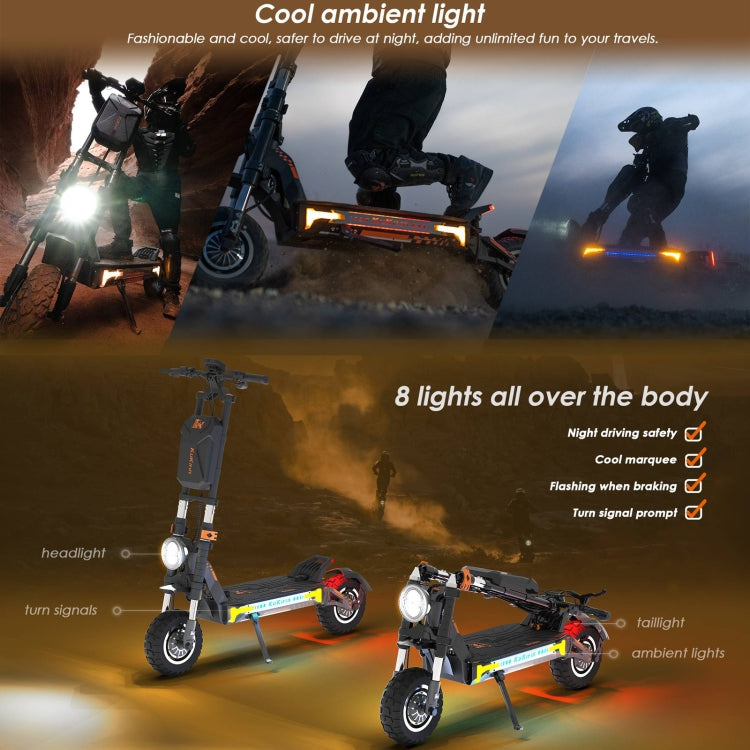 [EU Warehouse] Kukirin G4 Max 12 inch Tires 3200W 60V 35.2AH Three-speed Folding Electric Offroad Scooter with LED Display