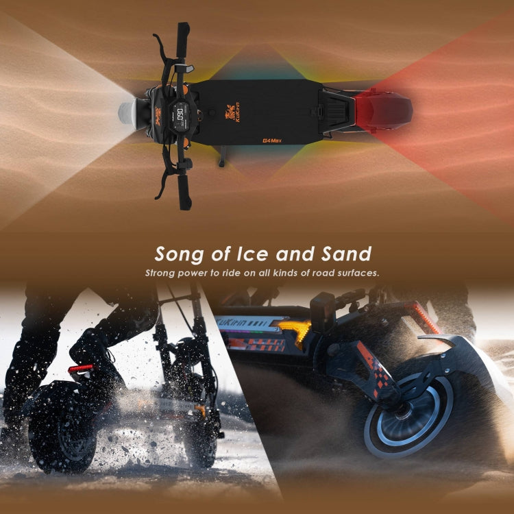 [EU Warehouse] Kukirin G4 Max 12 inch Tires 3200W 60V 35.2AH Three-speed Folding Electric Offroad Scooter with LED Display