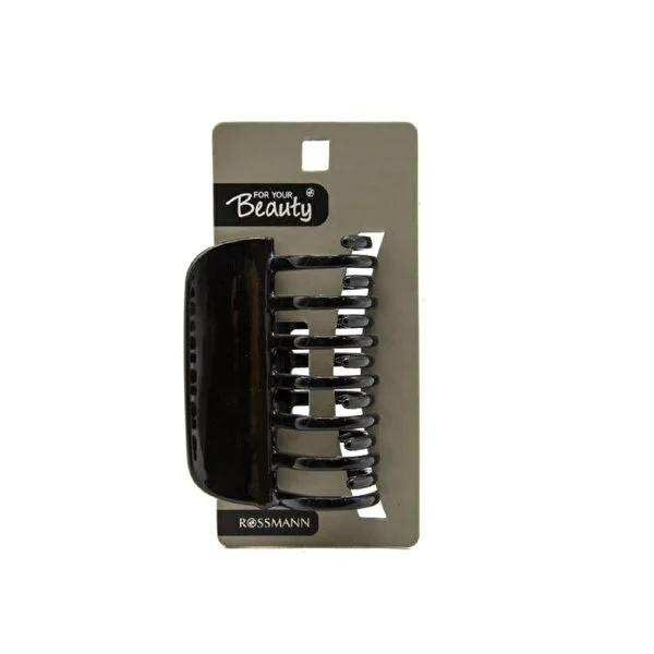 For Your Beauty 7-Pronged Black Hair Clip - Secure Grip & Versatile Styling