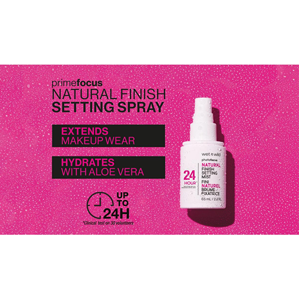 Wet n Wild Photo Focus Natural Finish Setting Mist - Long-Lasting Makeup Setting Spray for Natural Look