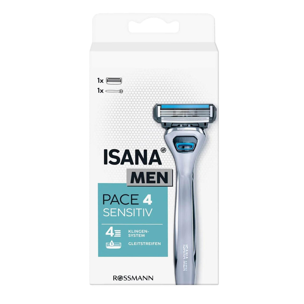 Isana Men Sensitive Skin Razor with Chrome & Teflon Coating 1pc
