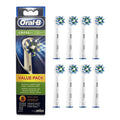 Oral-B CrossAction Replacement Brush Heads, White, 8 Count