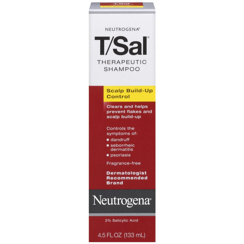 Neutrogena T/Sal Therapeutic Shampoo for Scalp Build-Up Control, 4.5 fl oz