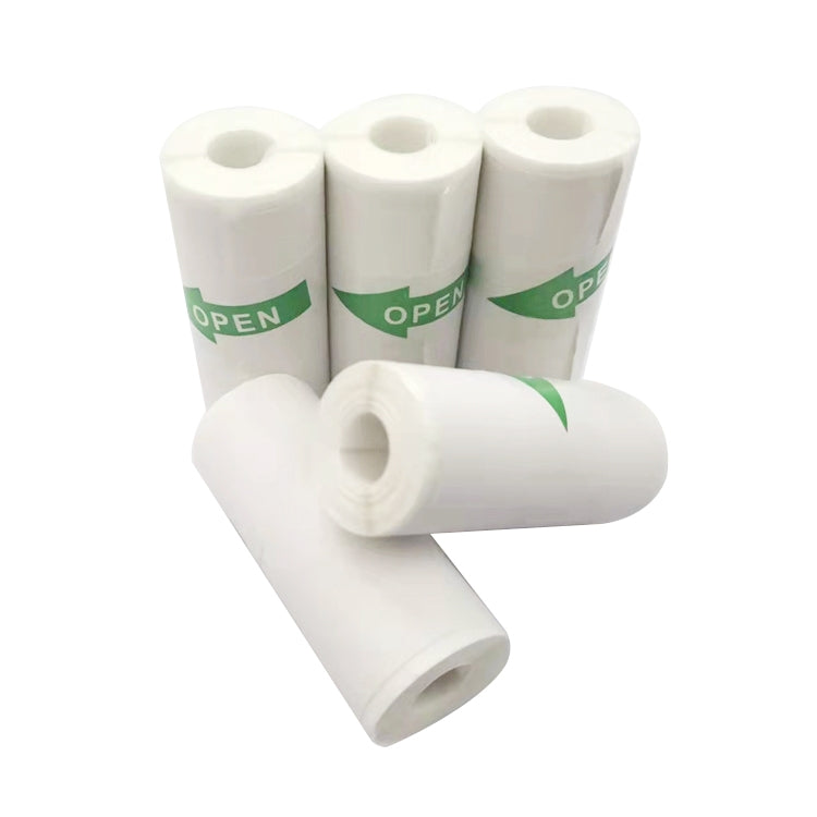 10pcs Self-adhesive Label Printer Paper Sticker, Size: 57 x 25 mm