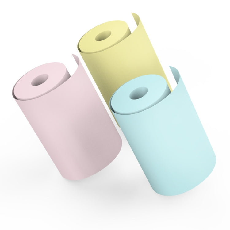 3pcs Color Label Printer Paper Sticker, Size: 57 x 25 mm