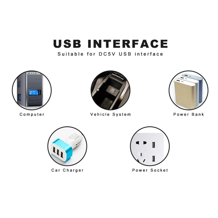 8LEDs 5V 200LM USB LED Book Light Portable Night Light, with 8 Pin Adapter(White Light)
