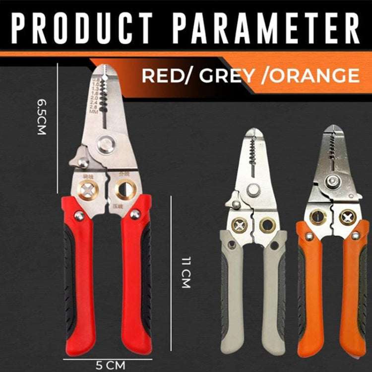 Multi-functional Wire Splitting Pliers Electrician Manual Tool (Grey)