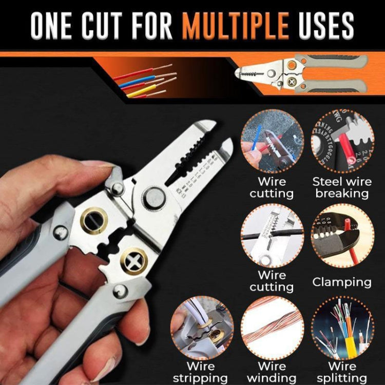 Multi-functional Wire Splitting Pliers Electrician Manual Tool (Red)