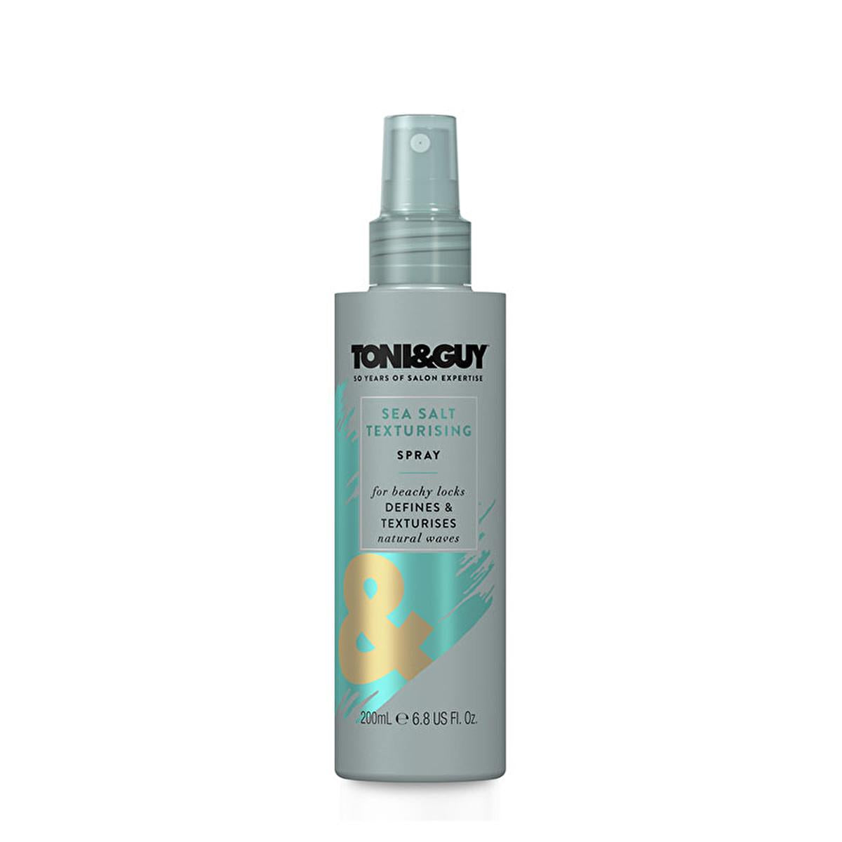 Toni&Guy Hair Styling Spray - Sea Salt Effect, Light Hold, 200ml for Beachy Waves
