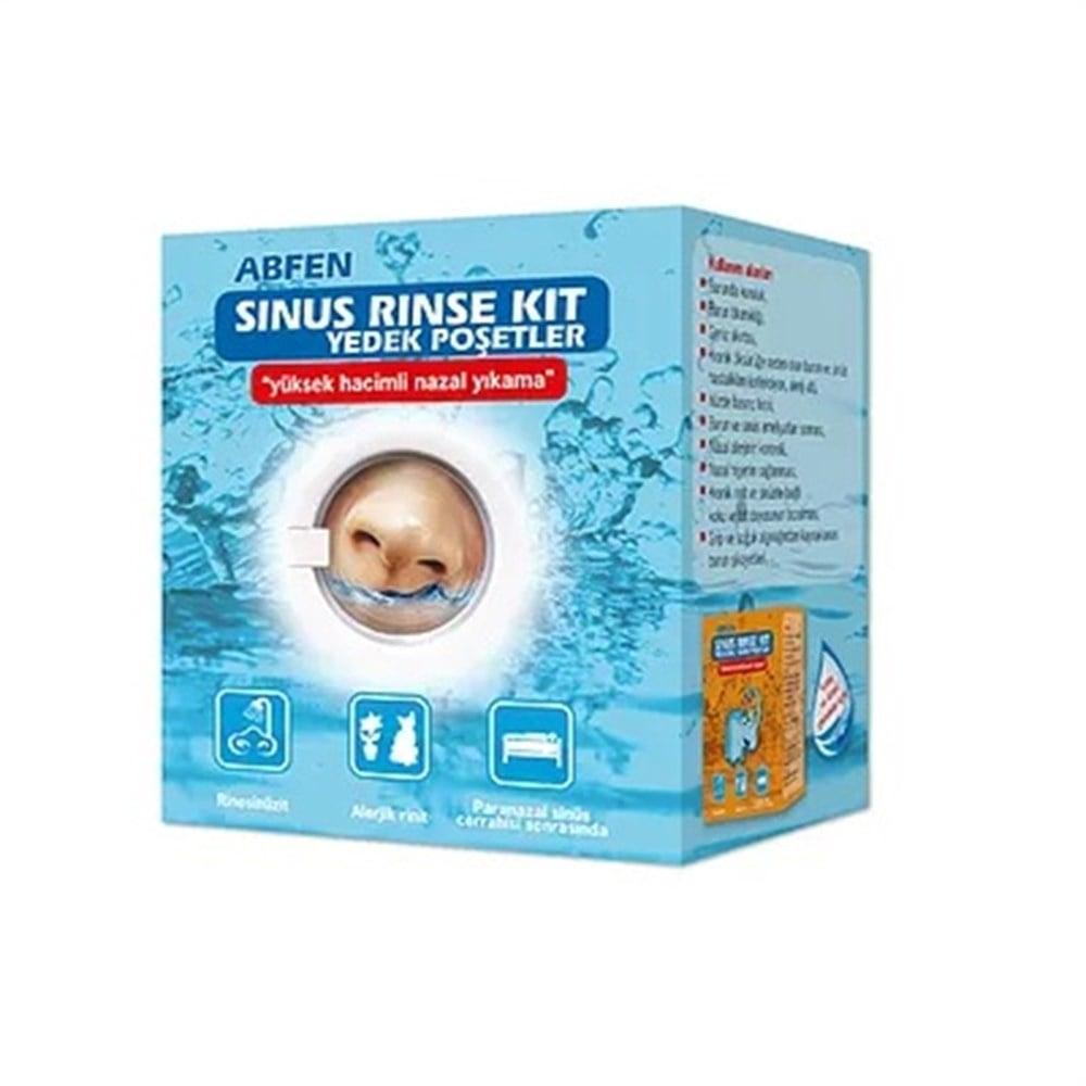 Abfen Nasal Rinse Kit Refill Pouches - 50 Pre-Measured Saline Packets for Sinus Relief & Nasal Hygiene