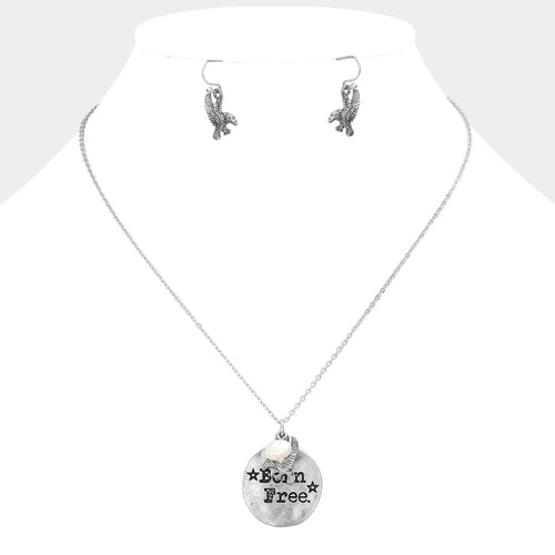 "Born Free" Charm Pendant Necklace
