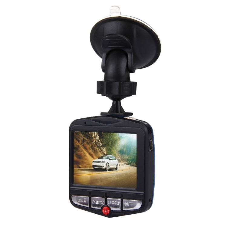 VGA 480P Car Camcorder DVR Driving Recorder Digital Video Camera Voice Recorder with 2.4 inch LCD Screen Display, Support 32GB Micro TF Card & Infrared Night Vision Function(Black + Blue)