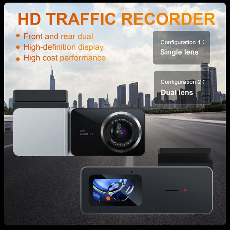 U06 2K Ultra HD Night Vision WiFi Car Driving Recorder Support Mobile APP