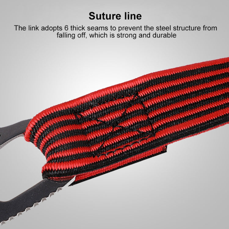 2m Elastic Strapping Rope Packing Tape for Bicycle Motorcycle Back Seat with Hook (Black)