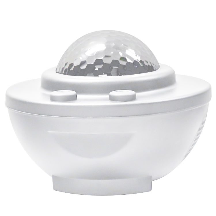 8W USB Charging Music Starry Sky Water Texture Light Atmosphere Lamp with Remote Control (White)