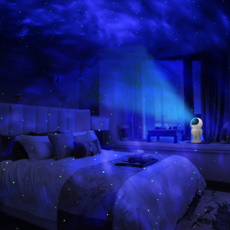 5W Astronaut Starry Sky Projection Lamp USB Night Light (White)
