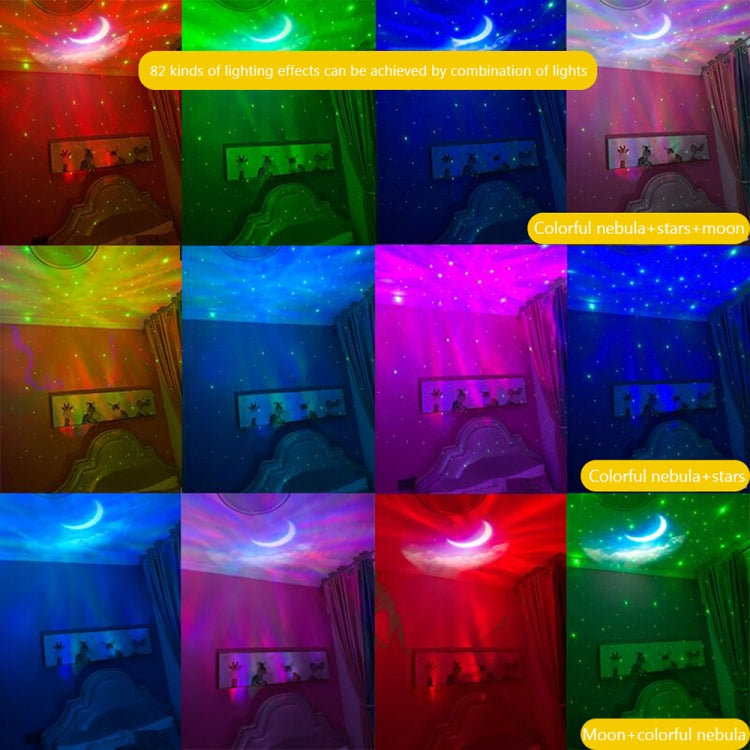 5W Astronaut Starry Sky Projection Lamp USB Night Light (White)