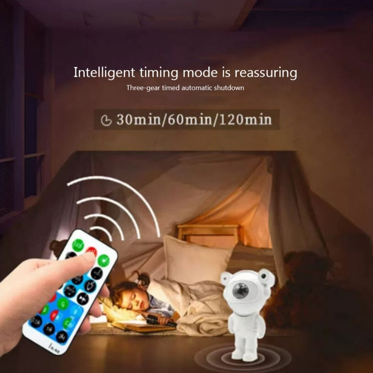 5W Astronaut Starry Sky Projection Lamp USB Night Light (White)