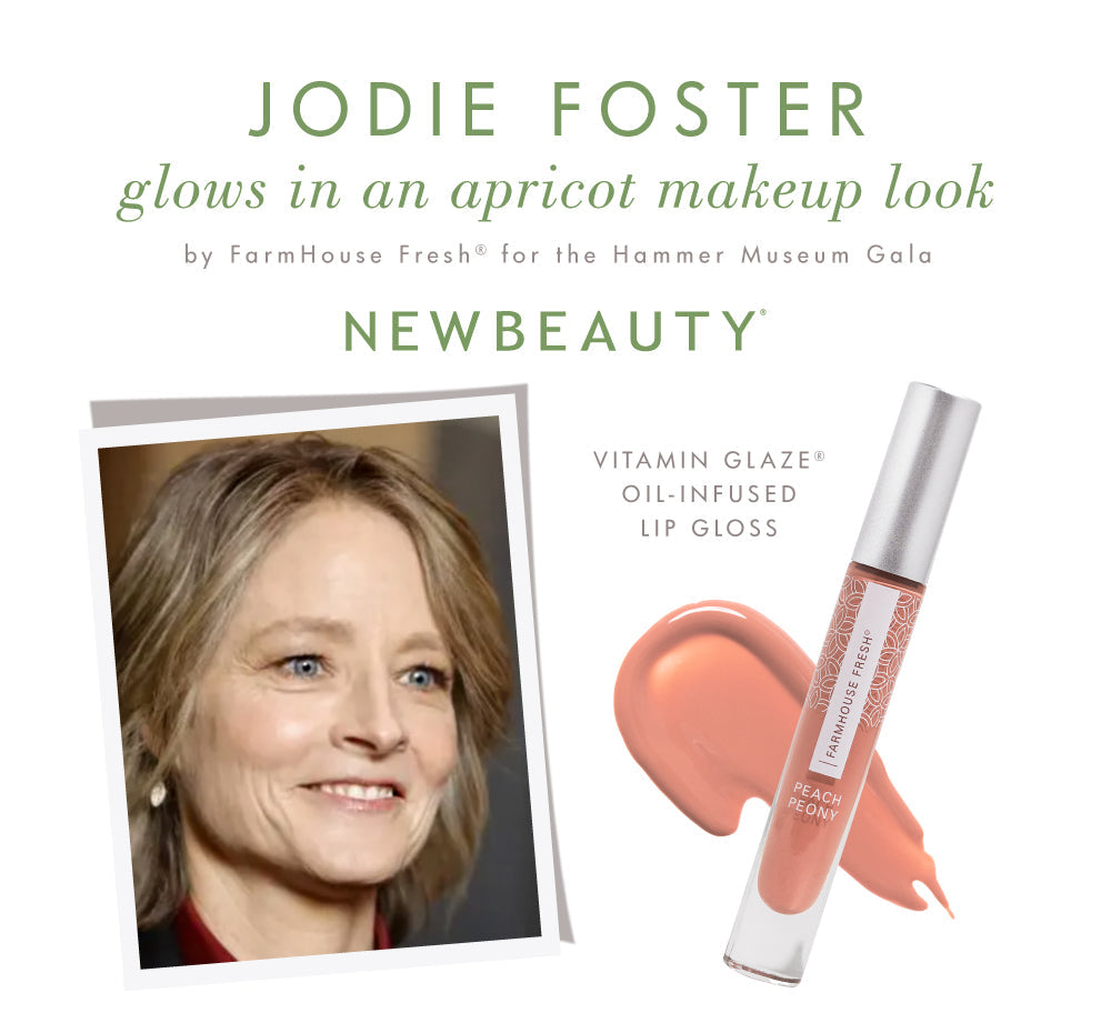 Vitamin Glaze® Oil Infused Lip Gloss – Peach Peony | Farmhouse Fresh