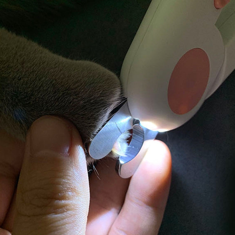 Pet Cat and Dog LED Light Nail Clippers (Blue)