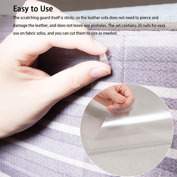 2pcs/pack Cat Scratch Protection PVC Sofa Anti-scratch Stickers , Size: 30x45cm