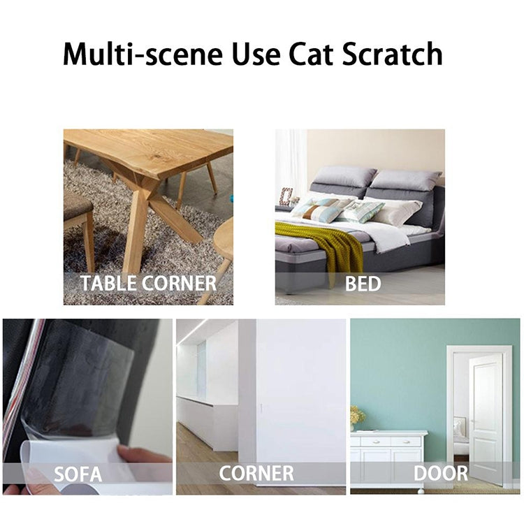 2pcs/pack Cat Scratch Protection PVC Sofa Anti-scratch Stickers , Size: 15x47cm