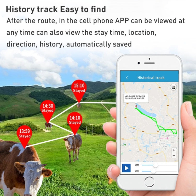4G US Version Intelligent Waterproof GPS Pet Tracker Solar Energy Cattle Sheep Position Locator